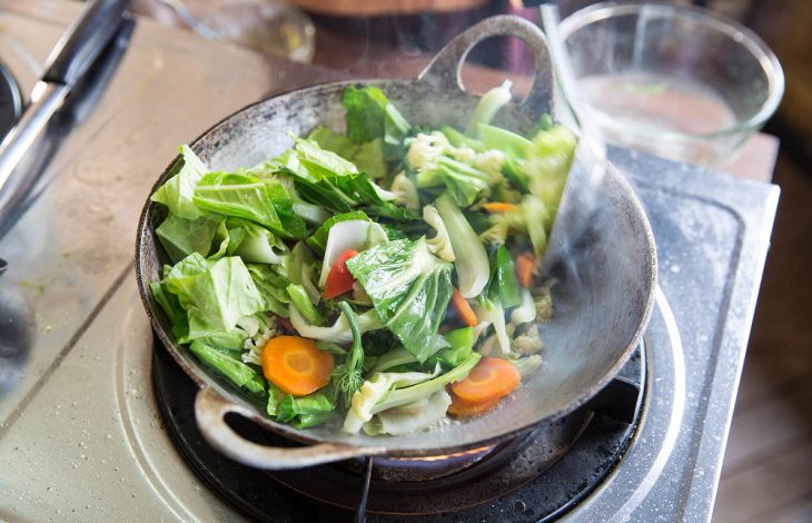 frying-vegetables