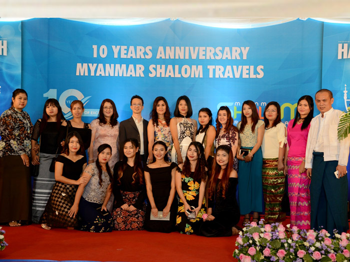 <p>Myanmar Shalom celebrated its 10-year of Excellence at The Strand Hotel Yangon in 2016 December. We will continue to keep our excellence service and would like to share the beauty of Myanmar with the rest of the world.</p> 